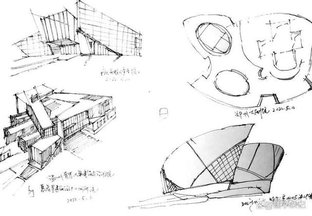 现代建筑设计素材收集之钢笔速写(五)